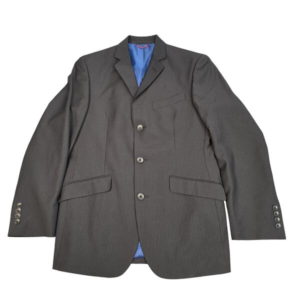 Billy London Other - Billy London Blazer Mens 38R Gray Pinstripe Suit Jacket Classic Business Lined